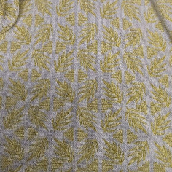 Windham Pointe Shirt Polo Mens XL Yellow Leaf/geometric Pattern Beach Golf - Picture 7 of 7